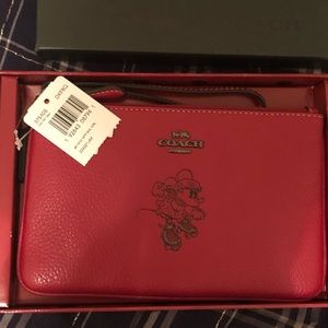 Coach x Disney Minnie wristlet